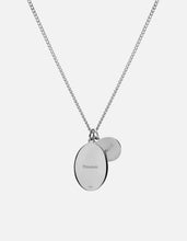 Load image into Gallery viewer, Victoria Pendant Necklace - Sterling Silver, Navy, angle