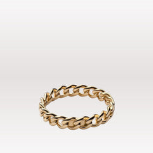 Load image into Gallery viewer, Cuban Link Ring - Gold Vermeil, angle