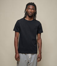 Load image into Gallery viewer, 215 Loopwheeled Classic Fit Midweight T-Shirt - Deep Black, worn