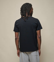 Load image into Gallery viewer, 215 Loopwheeled Classic Fit Midweight T-Shirt - Deep Black, worn detail
