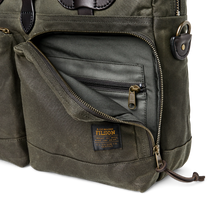 Load image into Gallery viewer, 24 Hour Tin Cloth Briefcase - Otter Green