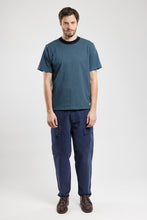 Load image into Gallery viewer, Striped Heritage T Shirt - Rich Navy / Winterblue