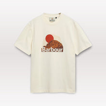 Laden Sie das Bild in den Galerie-Viewer, Barbour Wadsworth Relaxed Graphic T-Shirt - Whisper White flat lay