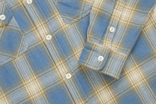 Load image into Gallery viewer, Crosscut Flannel Shirt - Powder Blue Plaid