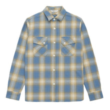 Load image into Gallery viewer, Crosscut Flannel Shirt - Powder Blue Plaid
