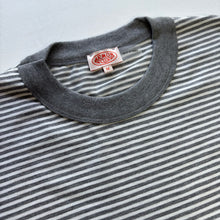 Load image into Gallery viewer, Striped Heritage T Shirt - Misty Grey / Milk