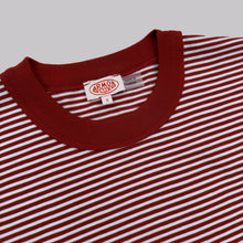 Load image into Gallery viewer, Striped Heritage T Shirt - Ketchup / Milk