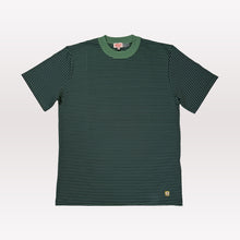 Load image into Gallery viewer, Striped Heritage T Shirt - Ivy Green / Marine Deep Navy
