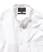 Load image into Gallery viewer, Band Collar Classic Fit Shirt - White