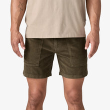 Load image into Gallery viewer, Organic Cotton Cord Utility Shorts 6 In. - Basin Green