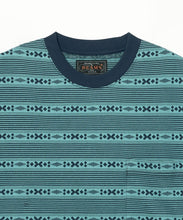Load image into Gallery viewer, Pocket Tee Jacquard Stripe - Sax