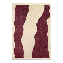 Load image into Gallery viewer, Burgundy Bone Towel