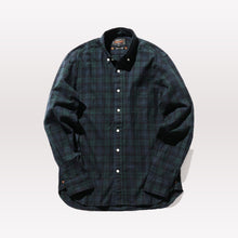 Load image into Gallery viewer, Indigo Check Button Down Shirt - Black Watch