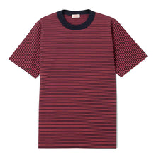 Load image into Gallery viewer, Striped Heritage T Shirt - Rich Navy / Cardinal
