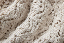 Load image into Gallery viewer, Classic Cardigan - Ecru Flamme Lace Knit