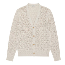 Load image into Gallery viewer, Classic Cardigan - Ecru Flamme Lace Knit