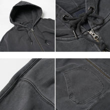Load image into Gallery viewer, OG Pigment Dyeing Hood Zip Up Parka - Charcoal