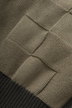 Load image into Gallery viewer, Check Panel Cardigan - Olive