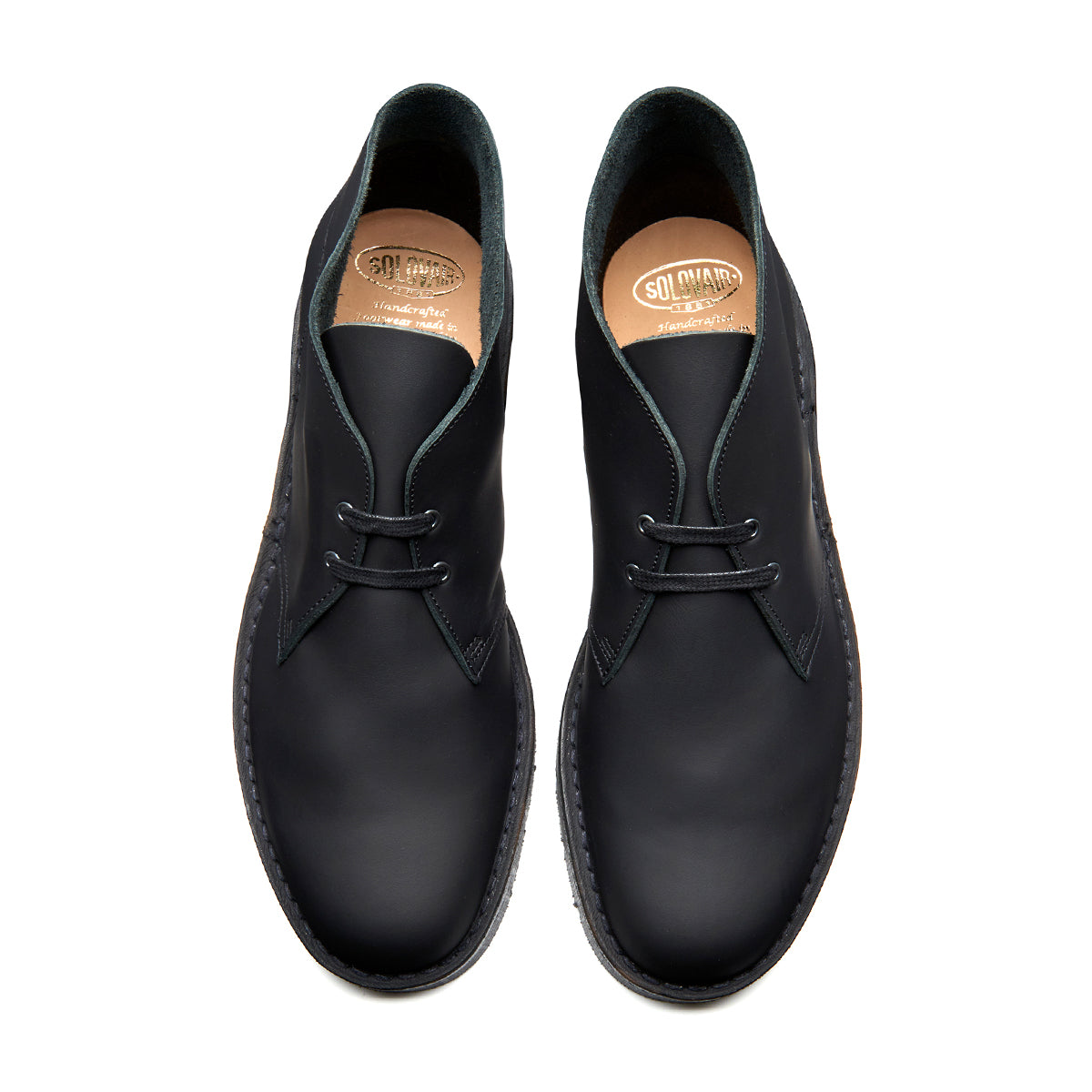 Solovair Eye Chukka Boot Black Natural