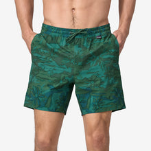 Load image into Gallery viewer, Hydropeak Volley Shorts 16 In. - Cliffs & Coves: Conifer Green