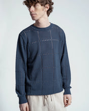 Load image into Gallery viewer, Crochet Crewneck Knit - Blue