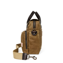 Load image into Gallery viewer, 24 Hour Tin Cloth Briefcase - Dark Tan