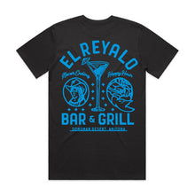Load image into Gallery viewer, El Reyalo Logo T-Shirt - Charcoal / Blue