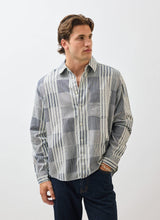 Load image into Gallery viewer, Epigraph Patchwork Pearce Shirt - Blue