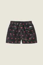 Load image into Gallery viewer, Swim Shorts - Black Flamingo