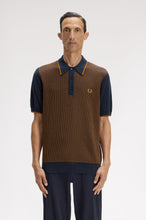 Load image into Gallery viewer, Tonic Waffled Knitted Shirt - Navy