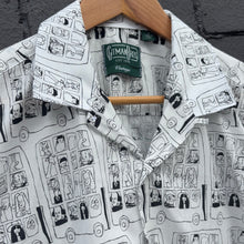 Load image into Gallery viewer, Camp Shirt - Git On The Bus Black
