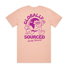 Load image into Gallery viewer, Globe Logo T-Shirt - Pale Pink / Grape