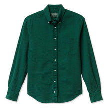 Load image into Gallery viewer, Classic Button Down - Junebug Green Seersucker