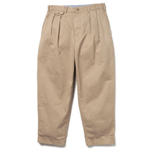 Load image into Gallery viewer, 2 Pleats Twill Trousers - Khaki