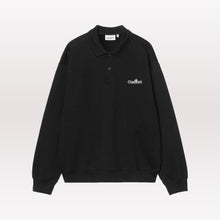 Load image into Gallery viewer, WIP Label Polo Sweat - Black
