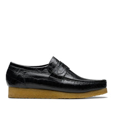 Load image into Gallery viewer, Wallabee Loafer - Black Croc