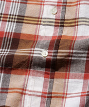 Load image into Gallery viewer, Madras Check Button Down Shirt - Brown / Tan