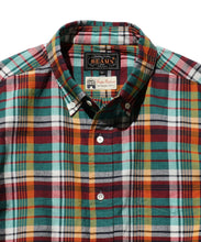 Load image into Gallery viewer, Madras Check Button Down Shirt - Green / Navy