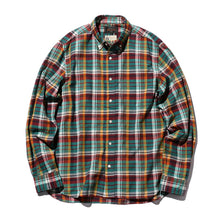 Load image into Gallery viewer, Madras Check Button Down Shirt - Green / Navy