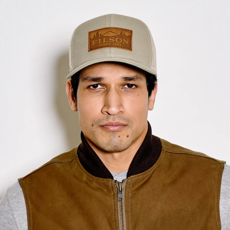 Filson Dry Tin Logger Mesh Cap Grey Khaki