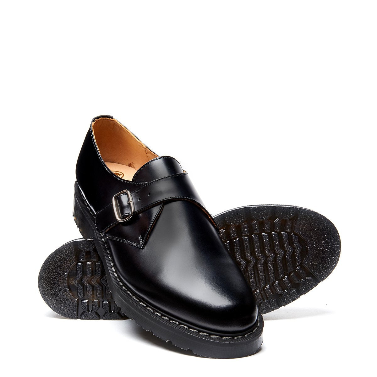 Solovair's Single Buckle Shoes Solovair Monk Strap Boots
