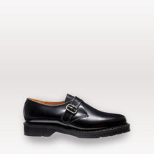 Cargar imagen en el visor de la galería, Zapato Monk con hebilla única - Negro brillante