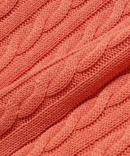 Load image into Gallery viewer, Cable Knit Linen Crew - Light Pink