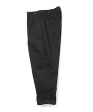 Load image into Gallery viewer, 2 Pleats Tapered Twill Trousers - Black