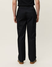 Load image into Gallery viewer, Reece Pleated Twill Pants - Black