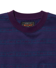 Load image into Gallery viewer, Pocket Tee Jacquard Stripe - Purple