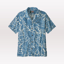 Load image into Gallery viewer, Tidal Threads Camp Shirt - Bees & Flowers: Still Blue