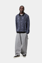 Load image into Gallery viewer, L/S Snake Polo - Camo Jacquard / Velvet Blue