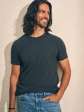 Load image into Gallery viewer, Sunwashed Pocket T Shirt - Washed Black