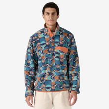 Load image into Gallery viewer, Light Weight Synchilla Snap-T Fleece Pull Over - Swallowtail Geo: Still Blue